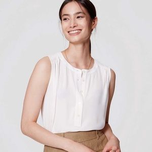 LOFT Petite modern Henley shell